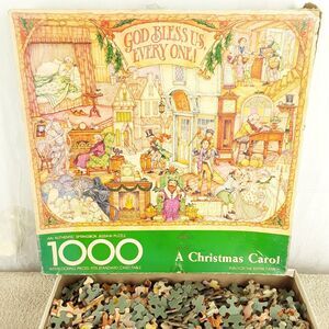 incomplete, Vintage Springbok Jigsaw Puzzle, A Christmas Carol, 1000 Piece 24x30